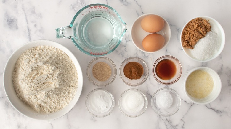 ingredients for cinnamon crunch bagels