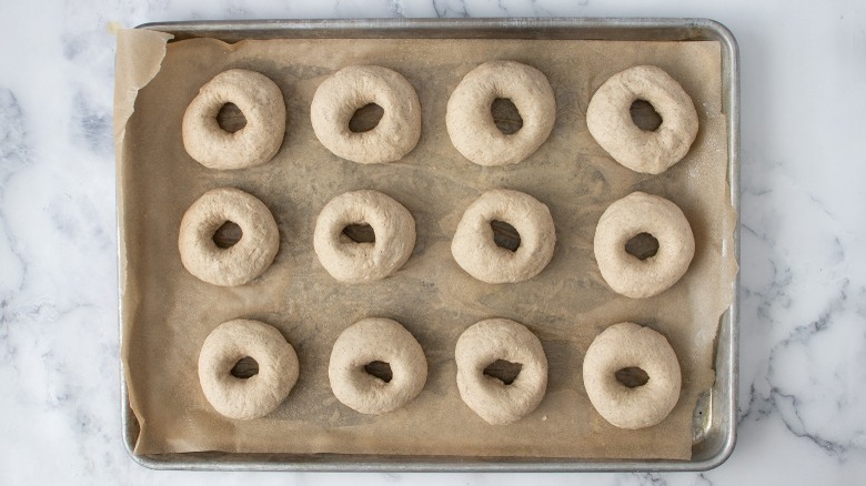 shaped bagel dough