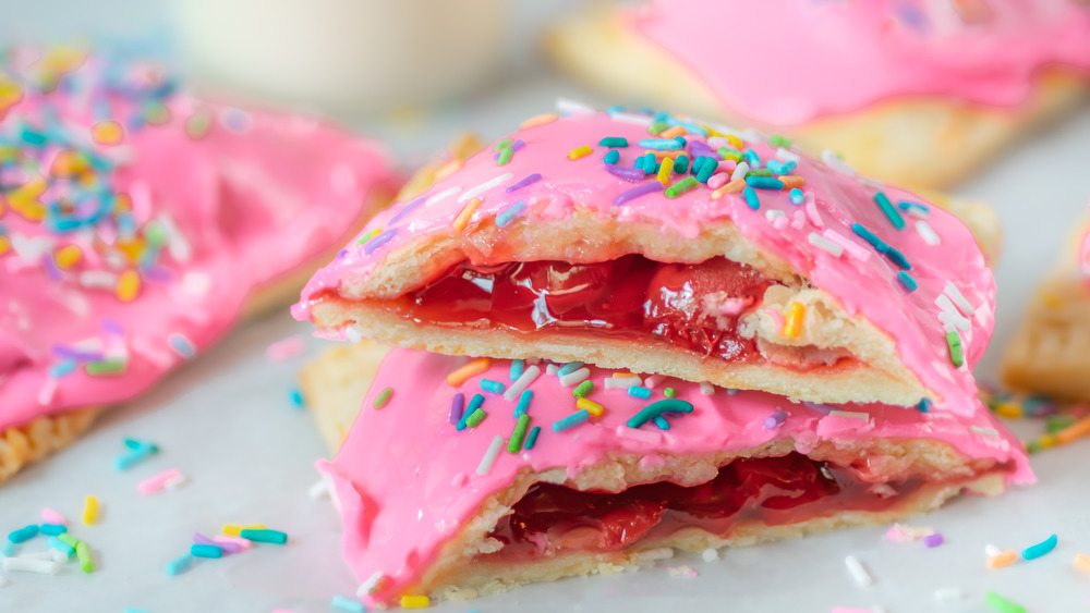 Copycat Poptarts with cherry