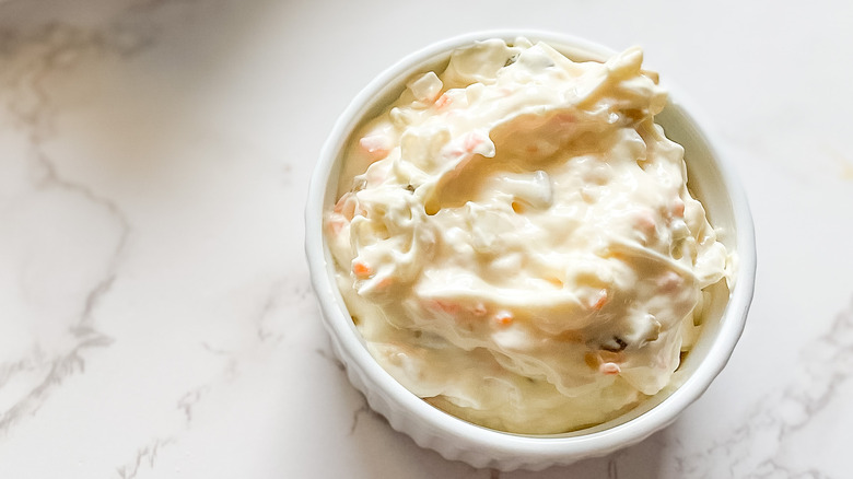 Tartar sauce in a bowl