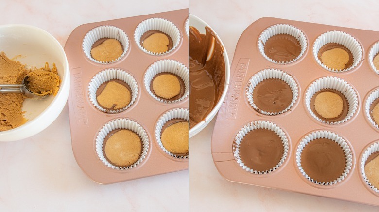 peanut butter cups muffin tin