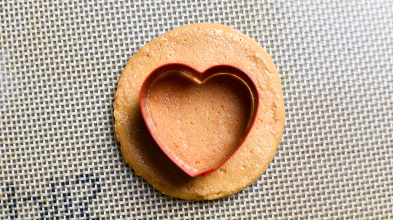 cookie cutter on sugar candy