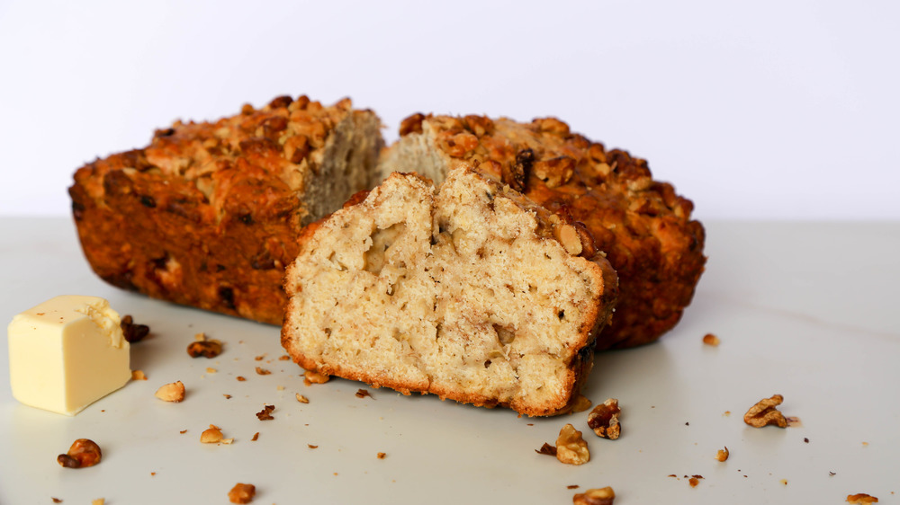 copycat Starbucks banana bread served