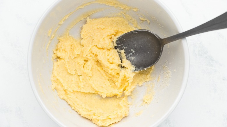 flavored butter in bowl