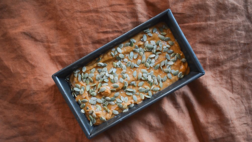 copycat Starbucks pumpkin bread with pepitas 