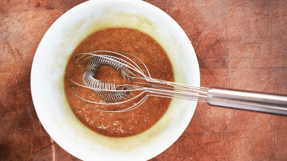 Wet ingredients for copycat Starbucks pumpkin bread