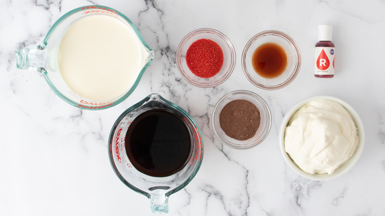 red velvet latte ingredients