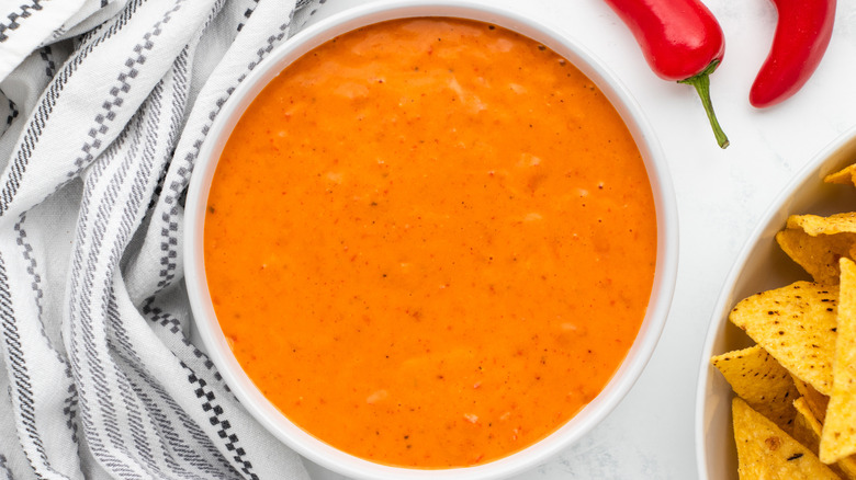 Copycat Taco Bell Lava Sauce in bowl