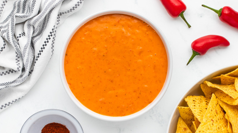 Copycat Taco Bell Lava Sauce in bowl