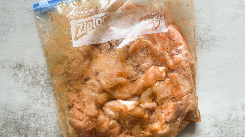 Copycat Trader Joe's Pollo Asado chicken in bag 