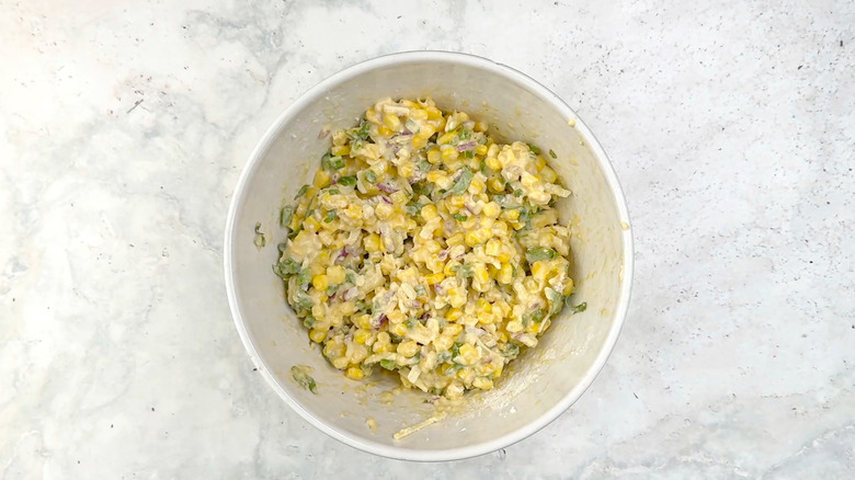 corn and jalapeño fritter batter