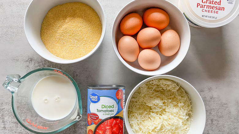 baked polenta and eggs ingredients