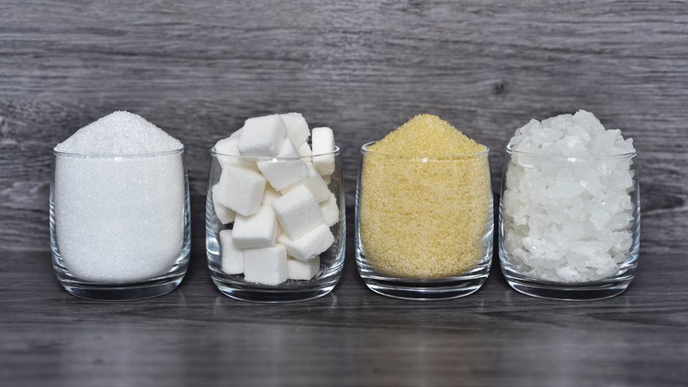 Different types of sugar