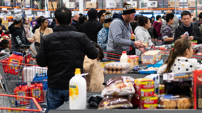 so many people at Costco