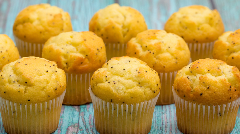 Lemon poppy seed muffins