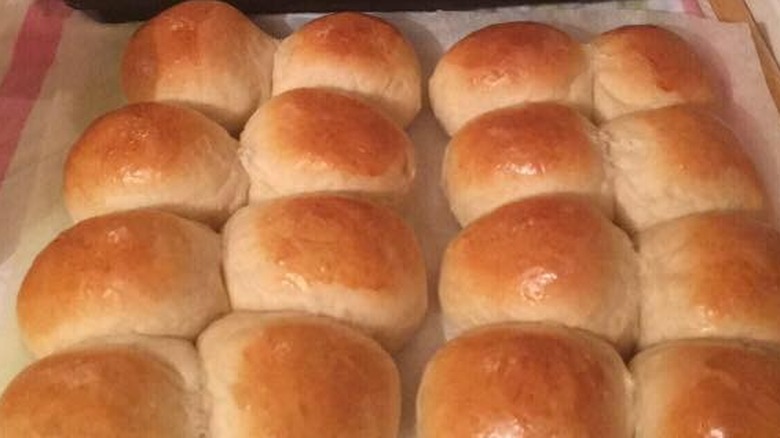 Sheet of torta rolls 