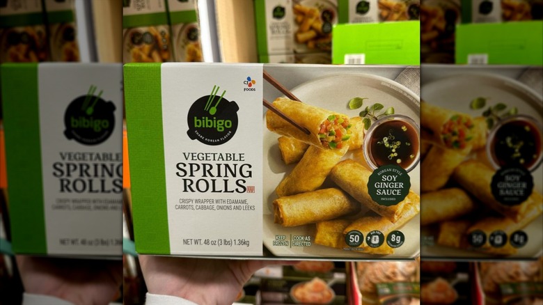 Box of Bibigo spring rolls