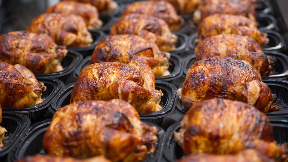 Rotisserie chickens from Costco