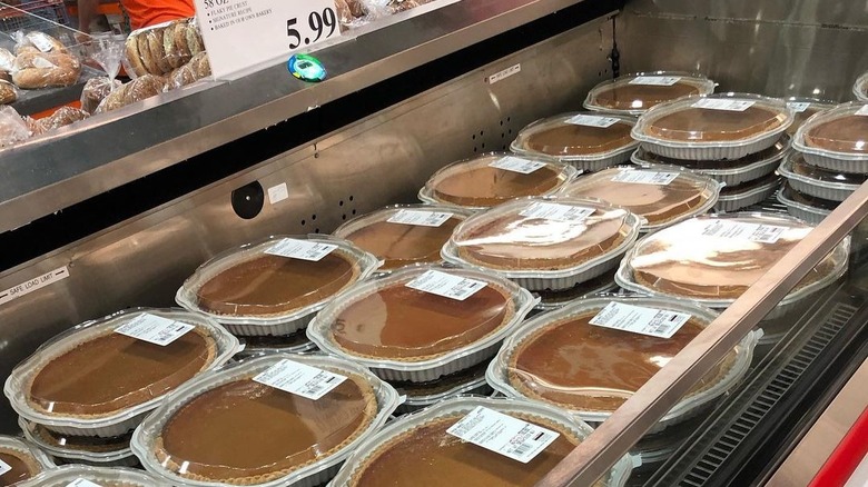 Costco pumpkin pie display