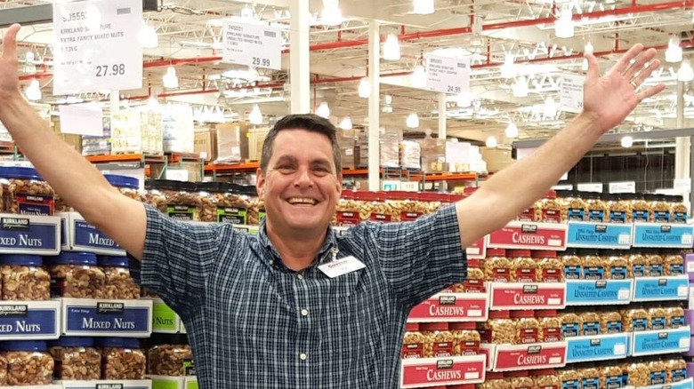 Employee smiling at Costco 