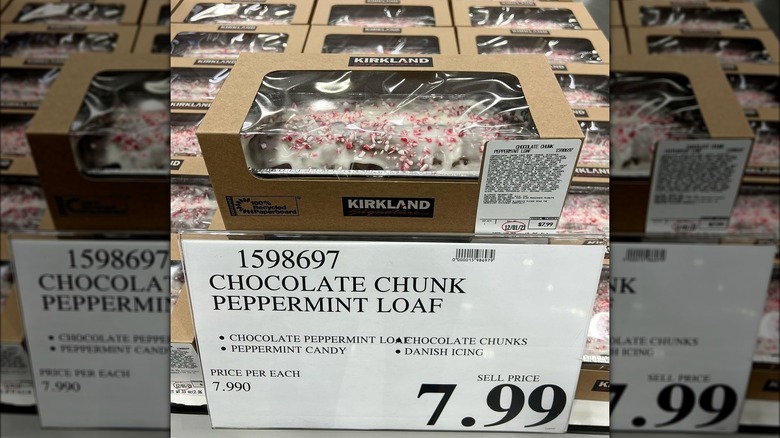 Costco Peppermint Chocolate loaf