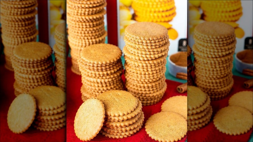 Stacks of Dewey's Bakery Tiple Ginger Thins