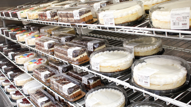 Variety of cakes at Costco