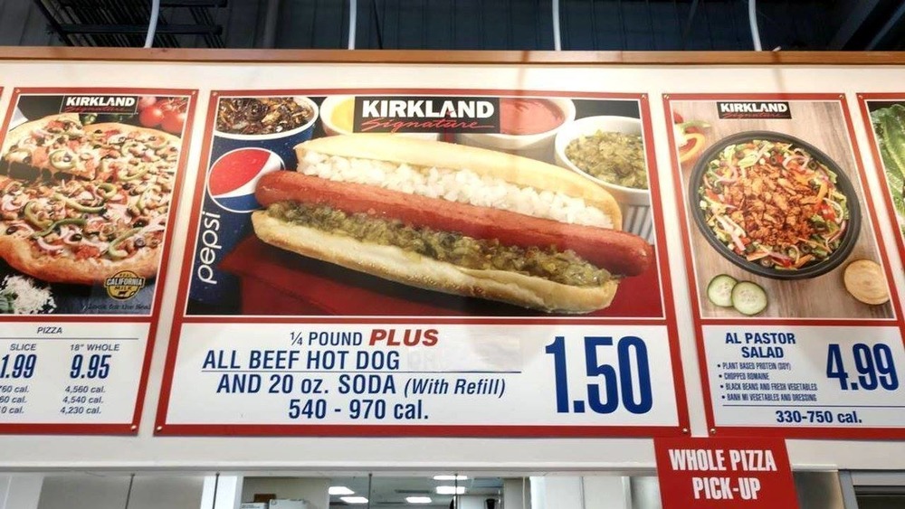 Costco's hot dog and soda combo