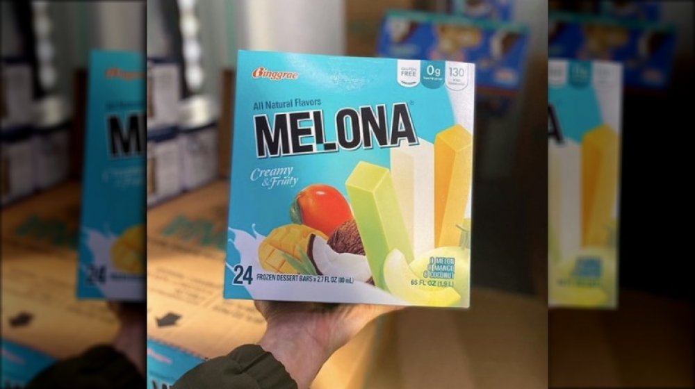 box of Melona fruit bars at Costco