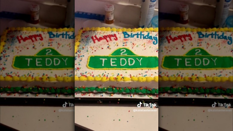 Costco custom decorated birthday cake