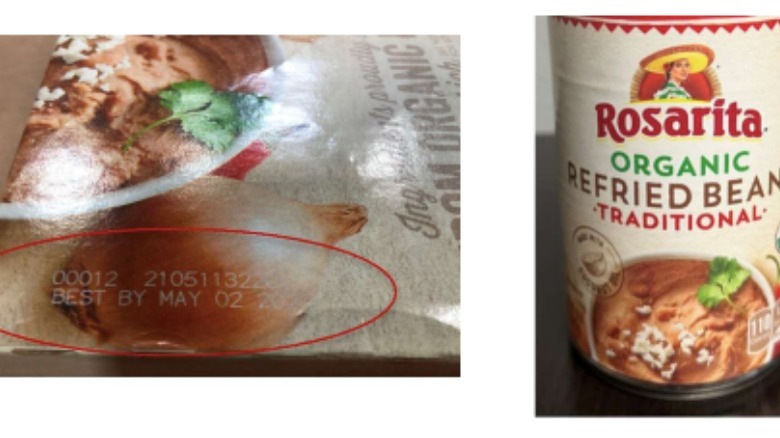 recalled Rosarita Organic Refried Beans