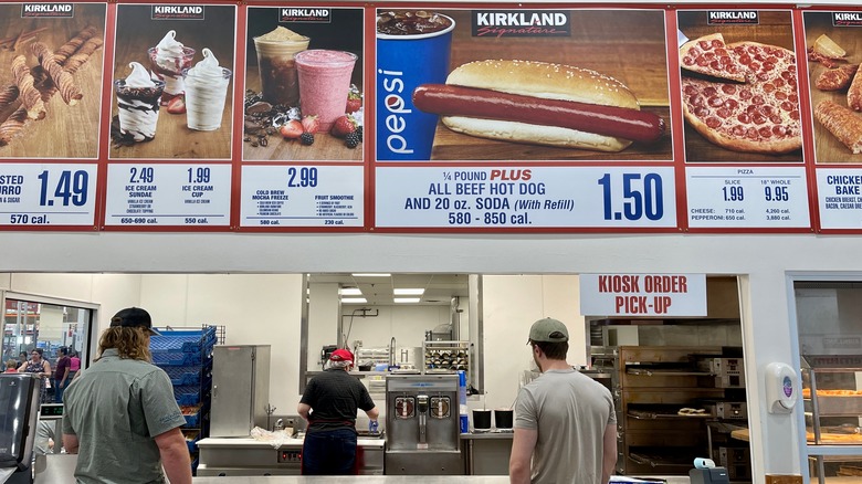 Costco food court counter