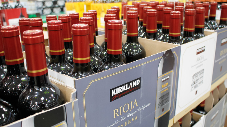 Case of Kirkland brand wine