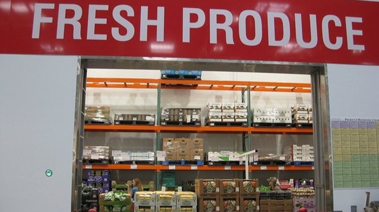 Costco produce entrance