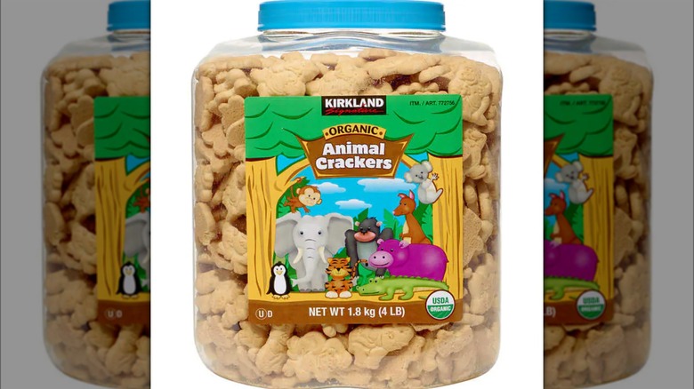 Jug of animal crackers