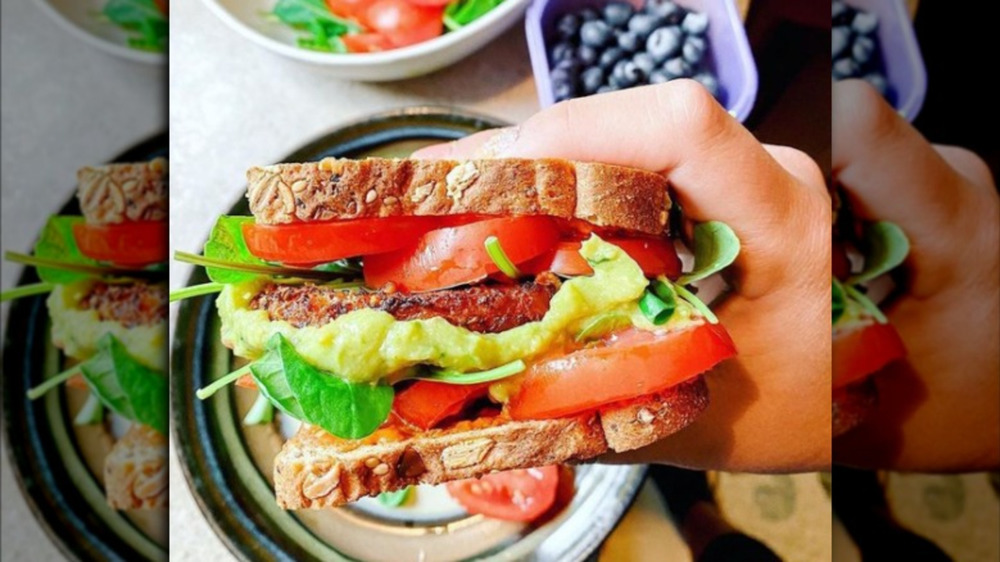 Dave's Killer Bread sandwich