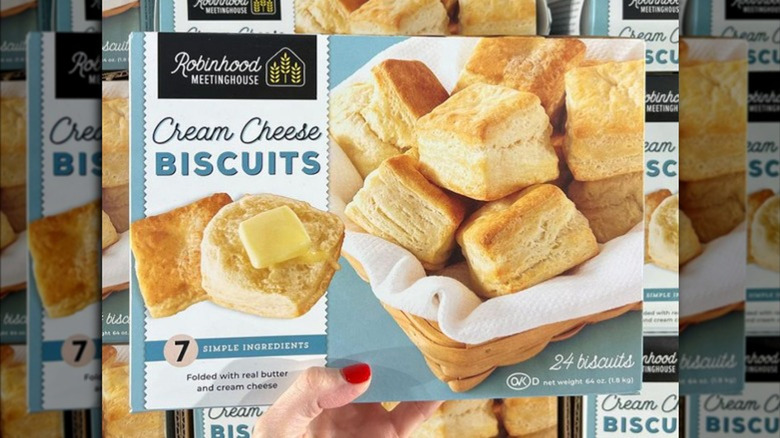 Robinhood Meetinghouse Cream cheese biscuits