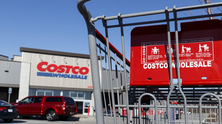 Costco cart outside store