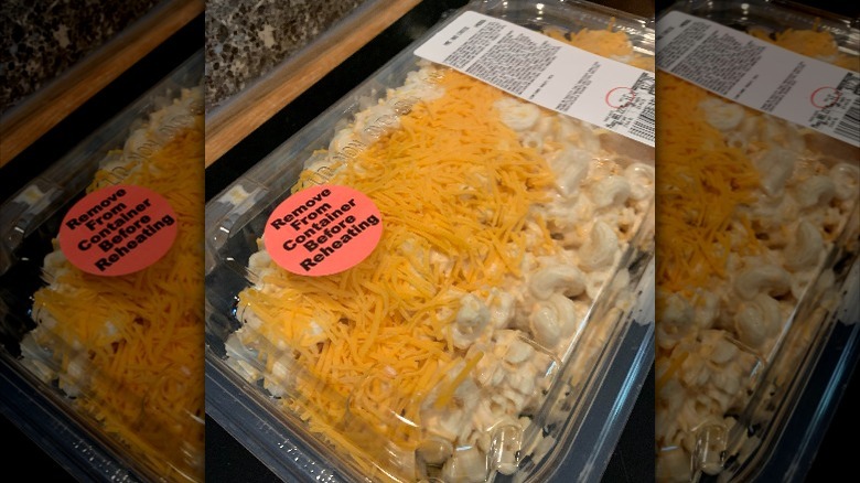 Costco mac and cheese in new plastic container