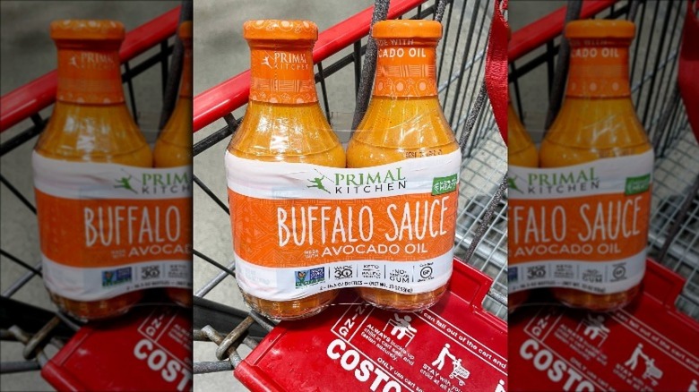 Buffalo sauce in shopping cart