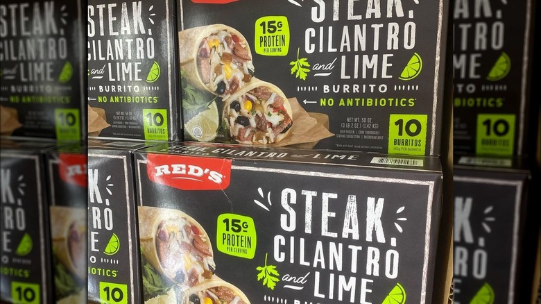 Boxes of Costco's new burritos