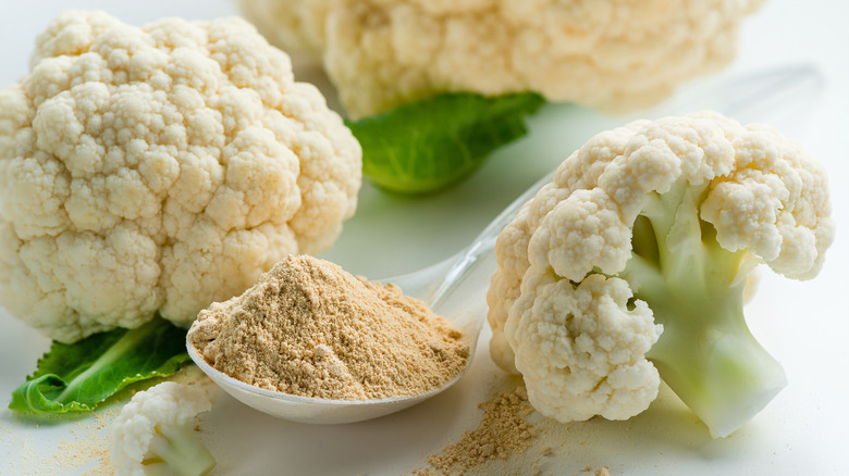 Conceptual cauliflower power flour