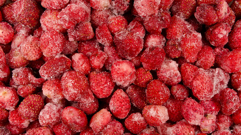 Frozen strawberries