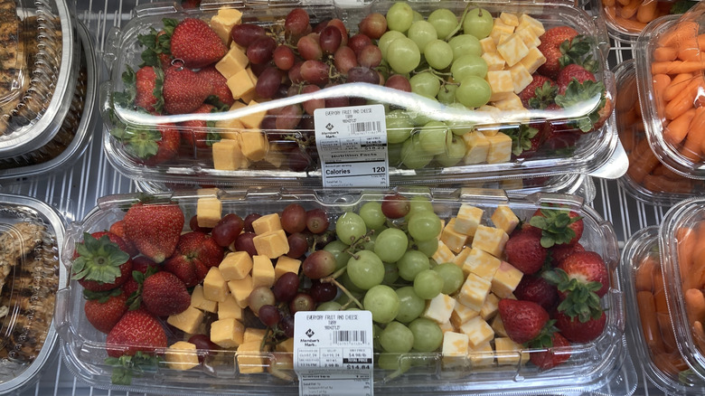 Sams Club fruit and cheese trays