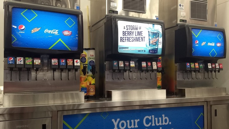 Sam's Club drink fountains