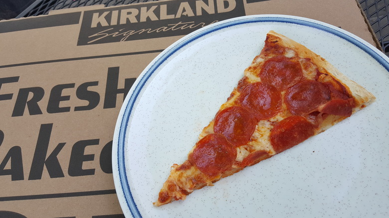 left over kirkland pizza slice