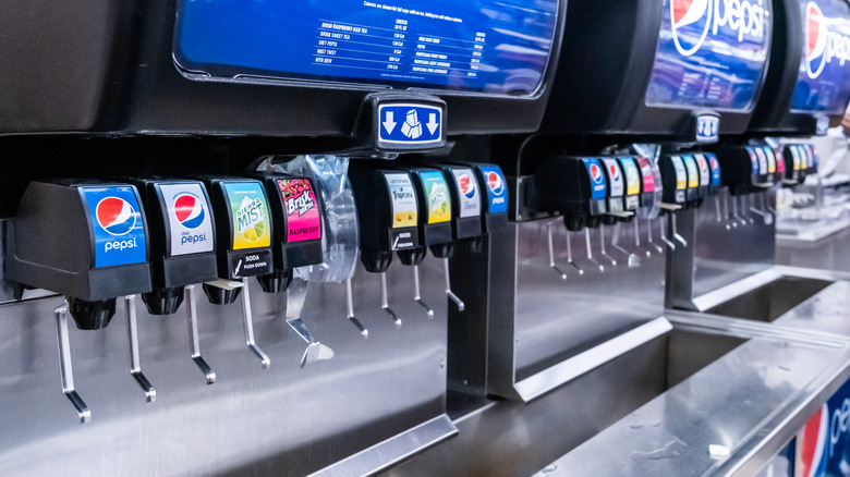 Costco food court soda fountain