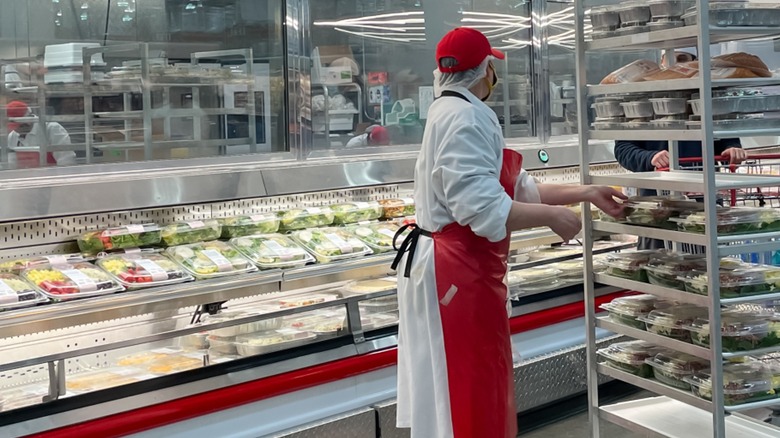 worker at Costco deli