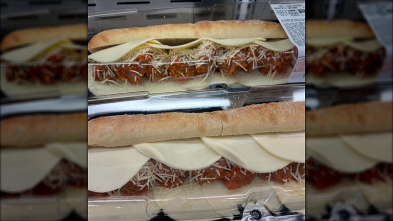 Costco meatball marinara sub