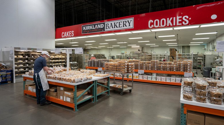 Worker at Costco bakery